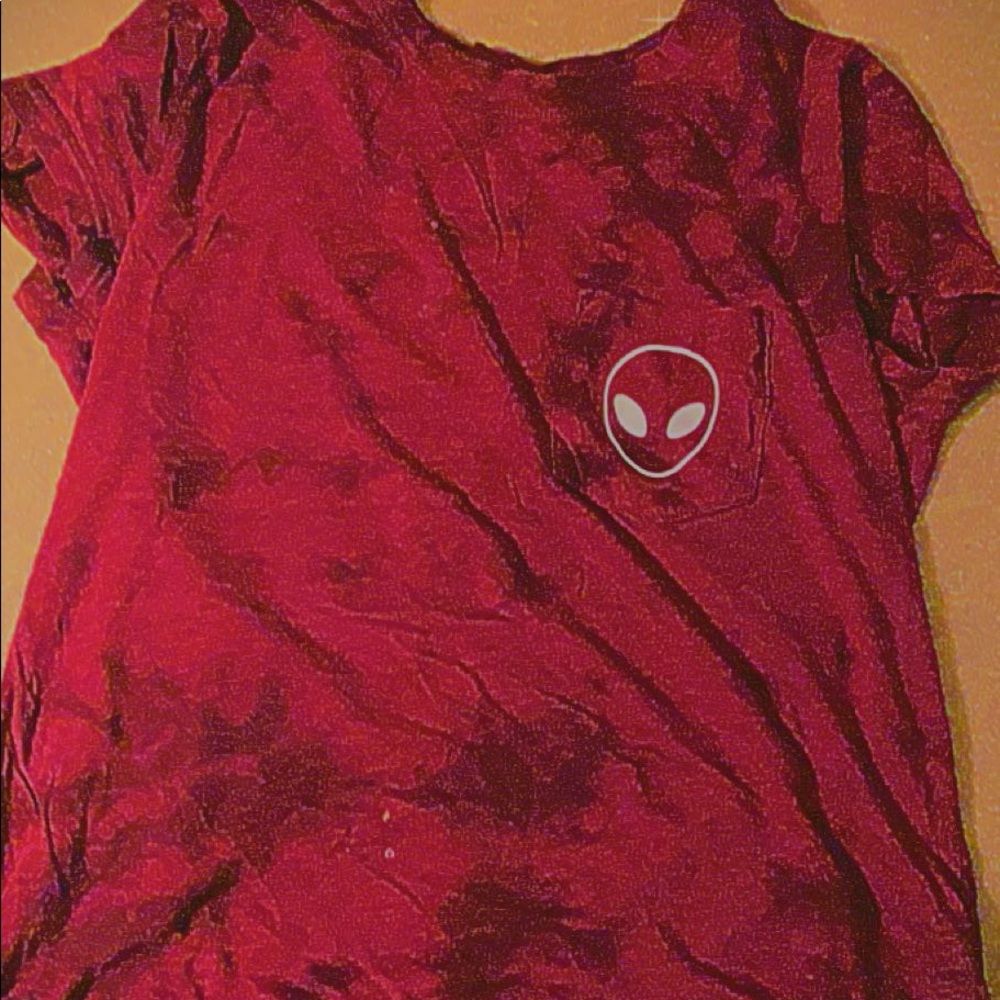 Alien Burgundy tie-dye